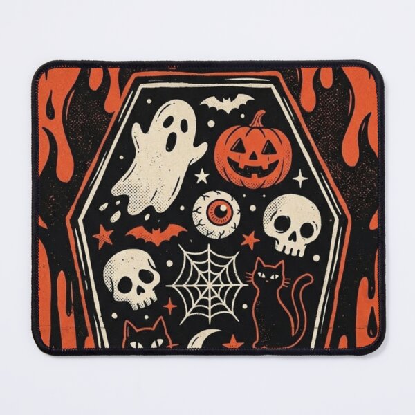 Item preview, Coffin Hot‑Drop: The Spook‑Fiesta Going Full Flame‑O’Ween designed and sold by Print Fiction.