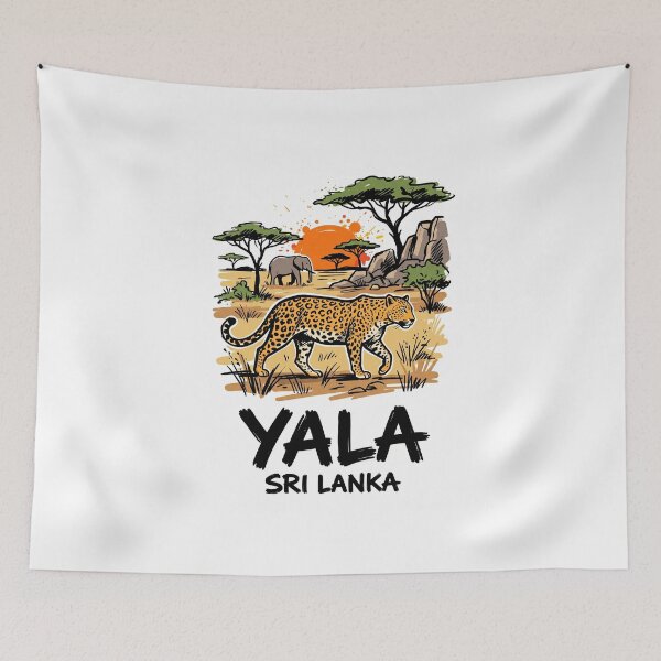 Item preview, Yala Leopard Safari Sri Lanka Wildlife Print designed and sold by Merch by Das Design Studio.