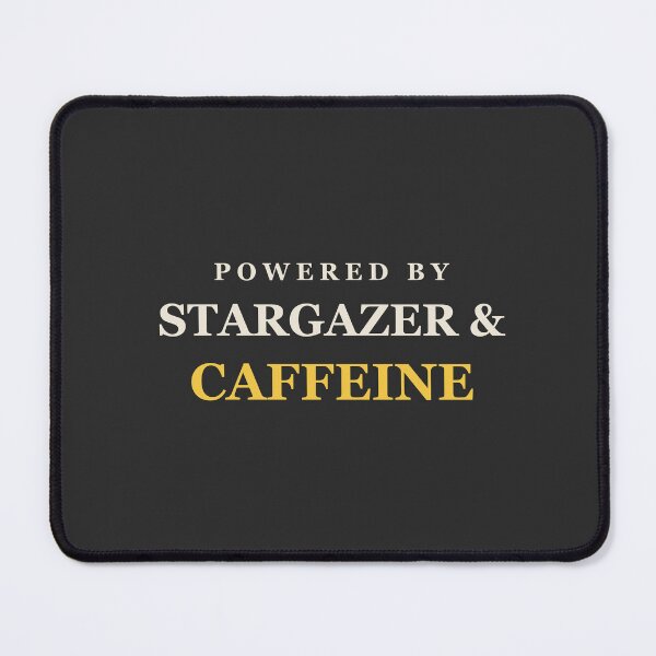 Item preview, Powered By Stargazer & Caffeine - Astronomy designed and sold by RetroThreadWorks.