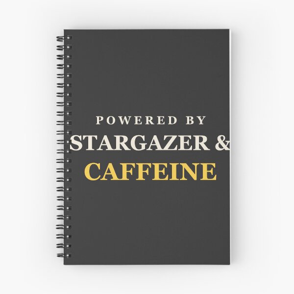 Item preview, Powered By Stargazer & Caffeine - Astronomy designed and sold by RetroThreadWorks.