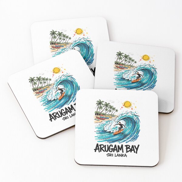 Item preview, Arugam Bay Surfing Wave Sri Lanka Art designed and sold by Merch by Das Design Studio.