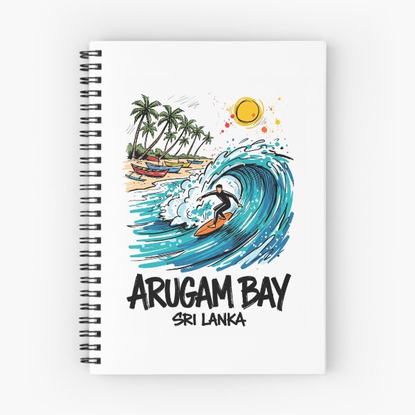 Item preview, Arugam Bay Surfing Wave Sri Lanka Art designed and sold by Merch by Das Design Studio.