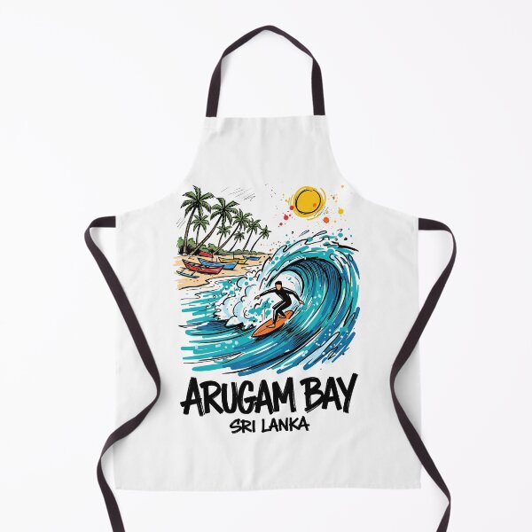 Item preview, Arugam Bay Surfing Wave Sri Lanka Art designed and sold by Merch by Das Design Studio.