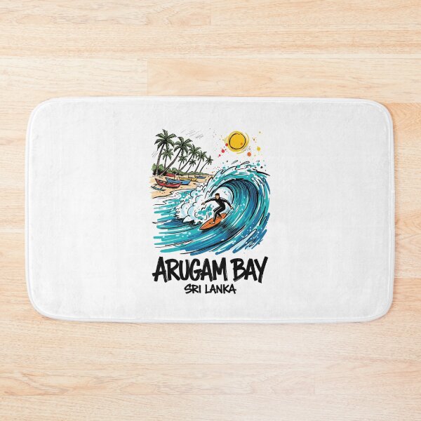 Item preview, Arugam Bay Surfing Wave Sri Lanka Art designed and sold by Merch by Das Design Studio.