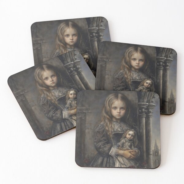 Item preview, Gothic Girl Holding Haunted Doll designed and sold by DarkHolyQueen.