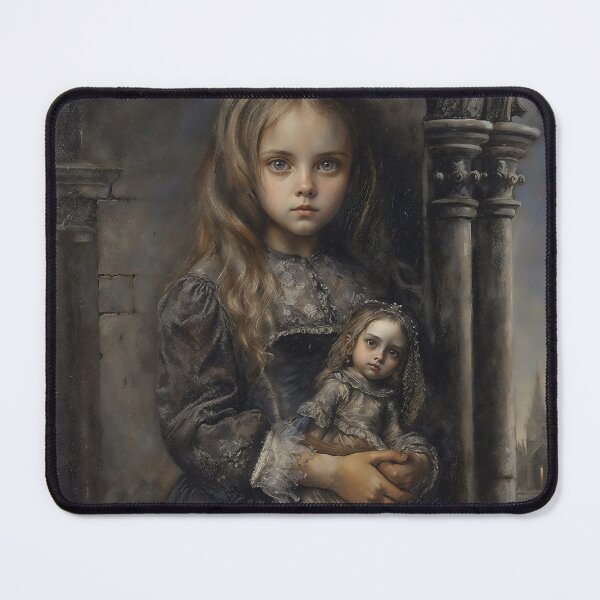 Item preview, Gothic Girl Holding Haunted Doll designed and sold by DarkHolyQueen.