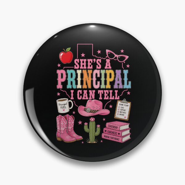 Item preview, principal Bold Retro Western Teacher Appreciation Graphic designed and sold by ROUX-ART.