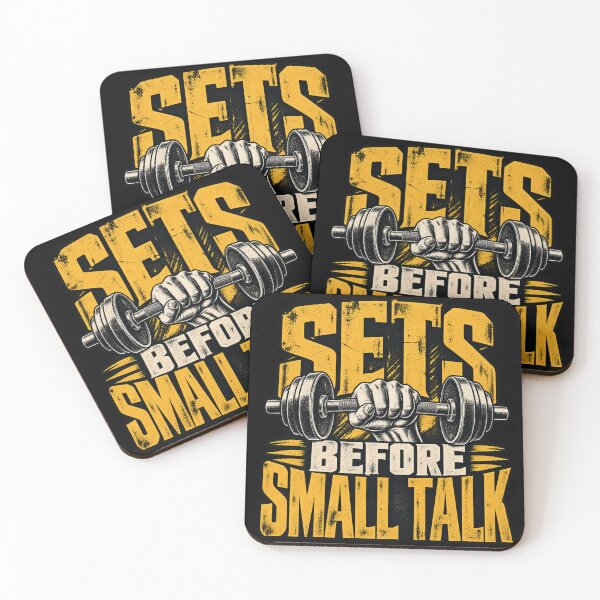 Item preview, Sets Before Small Talk – Vintage Gym Humor designed and sold by FZ Studio .