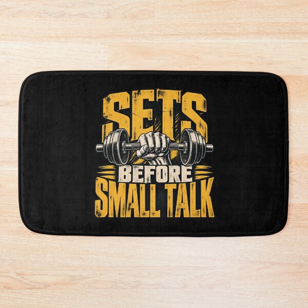 Item preview, Sets Before Small Talk – Vintage Gym Humor designed and sold by FZ Studio .
