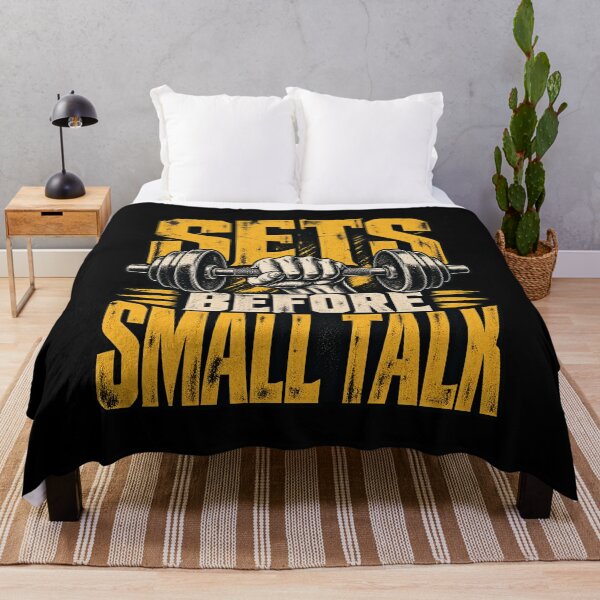 Item preview, Sets Before Small Talk – Vintage Gym Humor designed and sold by FZ Studio .