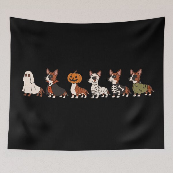 Item preview, Funny Red Brindle With Mask Corgi Halloween Costume Trick or Treat Mom Dad Kids designed and sold by FurryHavenPH.