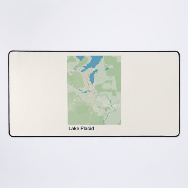 Item preview, Lake Placid Minimalistic Map Art designed and sold by MapsNerd.