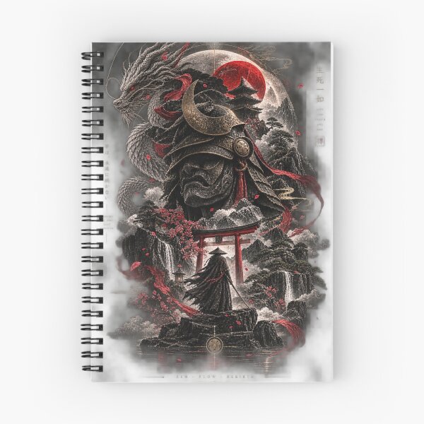 Item preview, Mujō — Oni Samurai Dragon Japanese Dark Fantasy Art designed and sold by anitant.