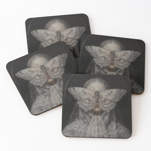 Item preview, Gothic Girl in Moth Mask designed and sold by DarkHolyQueen.