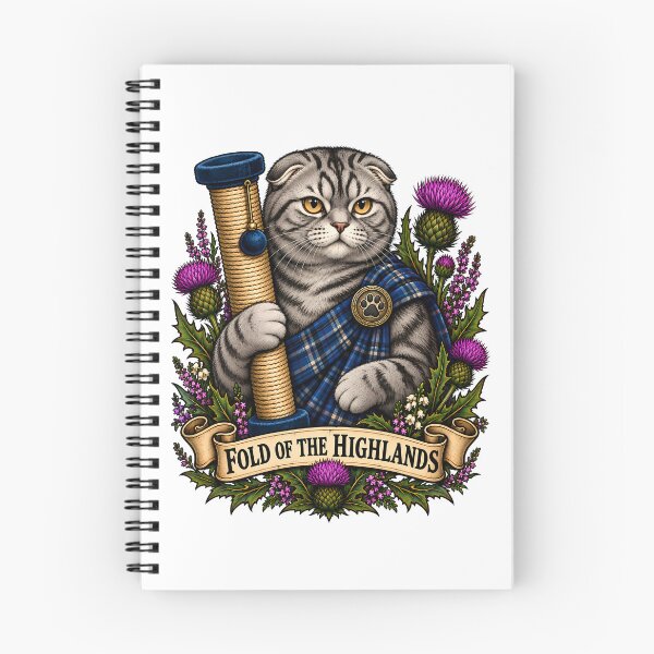 Item preview, Highland Paws Scottish Warrior Cat Traditional Tattoo designed and sold by Old's Cool Cat Studio.