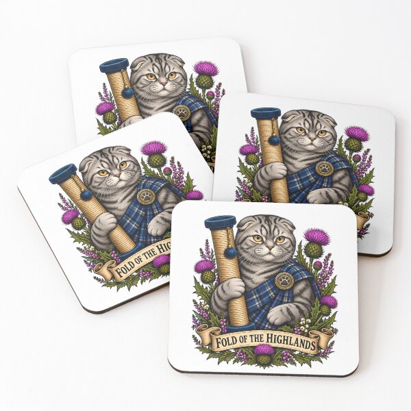Item preview, Highland Paws Scottish Warrior Cat Traditional Tattoo designed and sold by Old's Cool Cat Studio.