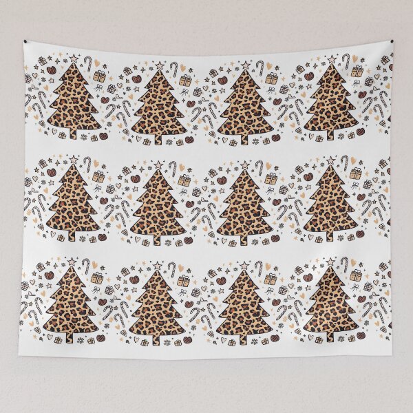 Item preview, Bohemian Leopard Christmas Tree designed and sold by VibranPalette.