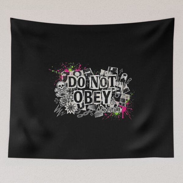Item preview, Do Not Obey Punk Collage designed and sold by Turki & Tres Colores.