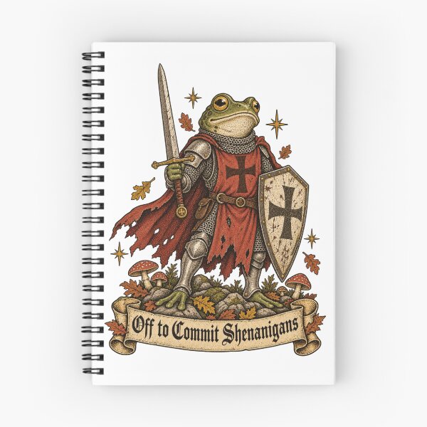 Item preview, Off to Commit Shenanigans Frog Knight designed and sold by TynesDesign.