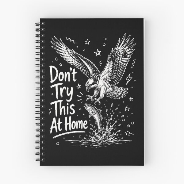 Item preview, Eagle Fishing Graphic With Don't Try This At Home designed and sold by ROUX-ART.