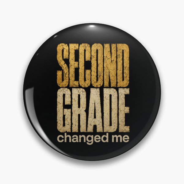 Item preview, Second Grade Changed Me Cracked Vintage Typography designed and sold by ROUX-ART.
