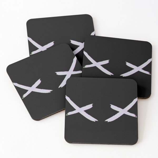 Item preview, Edgy White X Eyes on Black Background designed and sold by Munib302.