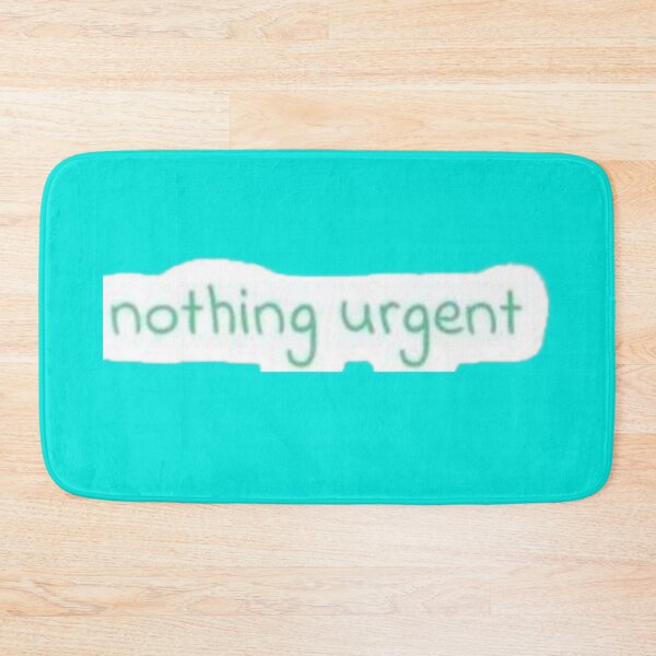 Item preview, Nothing Urgent Soft Mint Green Handwritten Quote Sticker designed and sold by Scro-Ciob-Shop.