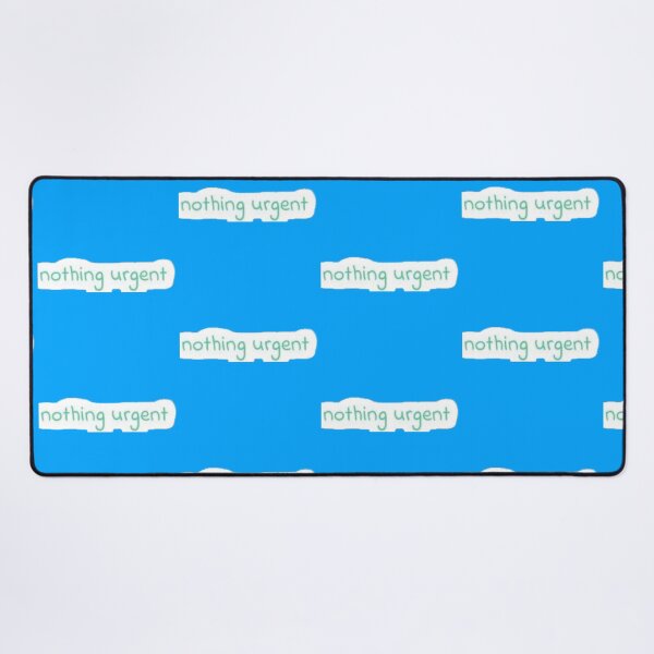 Item preview, Nothing Urgent Soft Mint Green Handwritten Quote Sticker designed and sold by Scro-Ciob-Shop.
