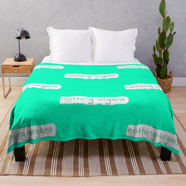 Item preview, Nothing Urgent Soft Mint Green Handwritten Quote Sticker designed and sold by Scro-Ciob-Shop.