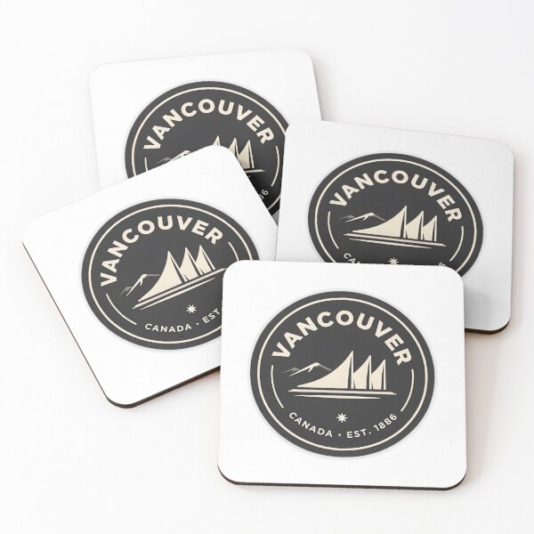 Item preview, Vancouver Skyline Crest — Canada Circular Badge Logo designed and sold by Shutter-Dragon.