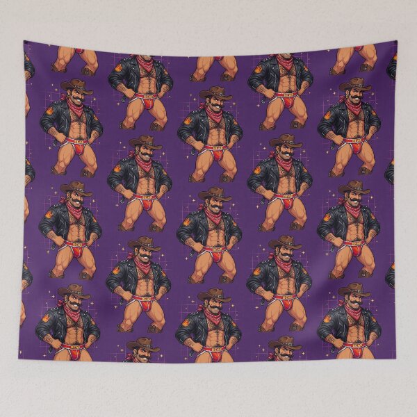 Item preview, Pixel Art Cowboy Bear in Western Outfit designed and sold by ZhivanCrimson.