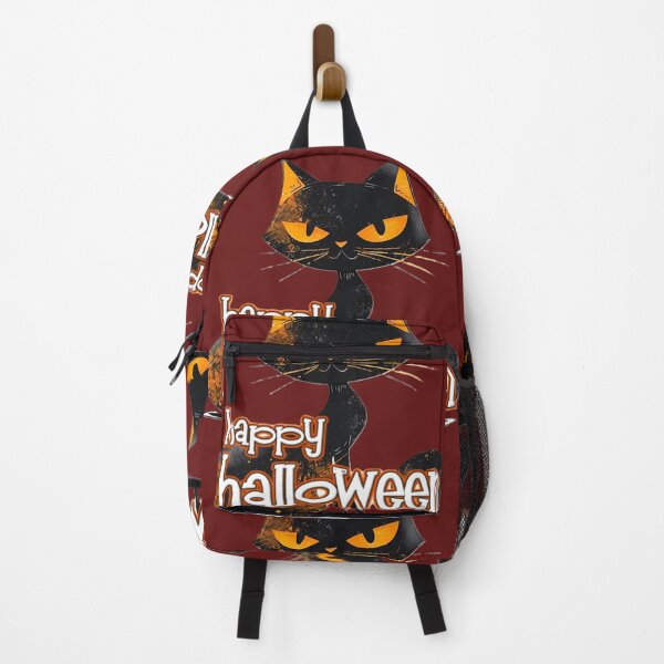 Item preview, happy halloween black orange cat colorful halloween design designed and sold by SmashingDeals.