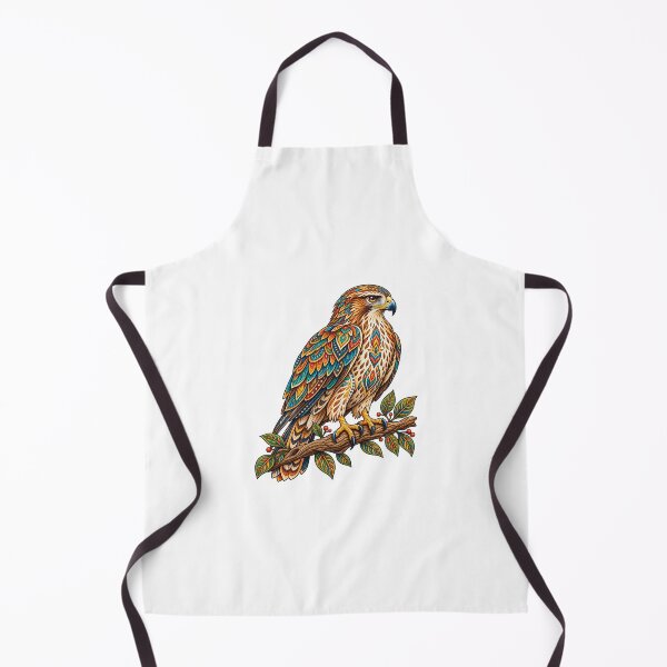 Item preview, Colorful Bohemian Hawk – Ornamental Raptor Art designed and sold by PeanutGalSean.