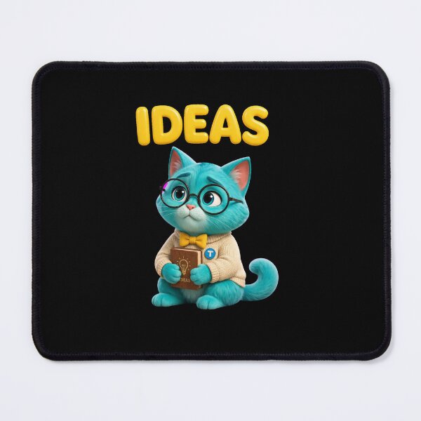 Item preview, Turki Turquoise Cat Reading Idea Book designed and sold by Turki & Tres Colores.