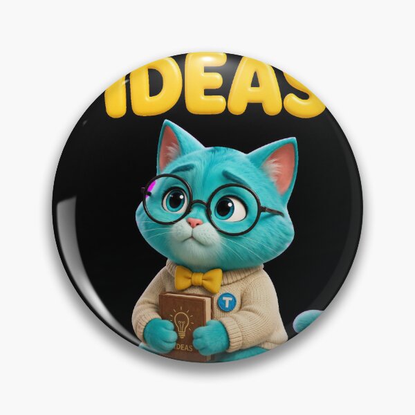 Item preview, Turki Turquoise Cat Reading Idea Book designed and sold by Turki & Tres Colores.
