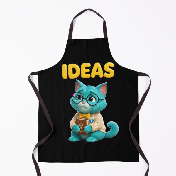 Artikelvorschau, Turki Turquoise Cat Reading Idea Book entworfen und verkauft von Turki & Tres Colores.