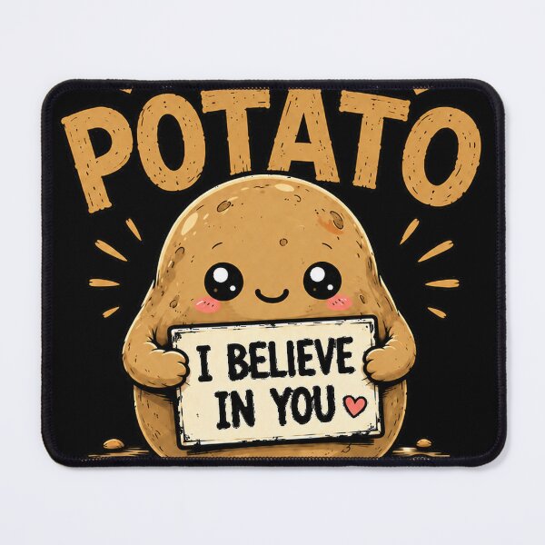 Item preview, Emotional Support Potato – I Believe in You Cute Funny Meme designed and sold by Revyra Design .