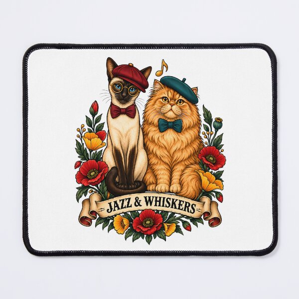 Item preview, Jazz & Whiskers Tattoo Art designed and sold by Old's Cool Cat Studio.