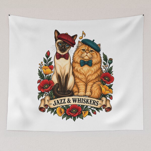 Item preview, Jazz & Whiskers Tattoo Art designed and sold by Old's Cool Cat Studio.
