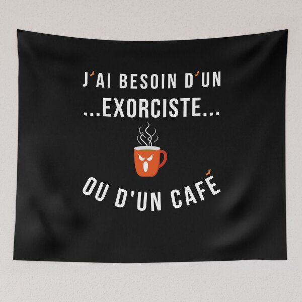 Item preview, I Need an Exorcist or Coffee designed and sold by LixysTempo.