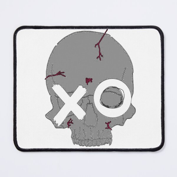 Item preview, Minimalist XO Skull with Red Cracks Aesthetic designed and sold by Munib302.