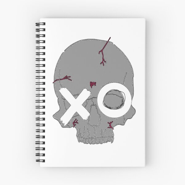 Item preview, Minimalist XO Skull with Red Cracks Aesthetic designed and sold by Munib302.