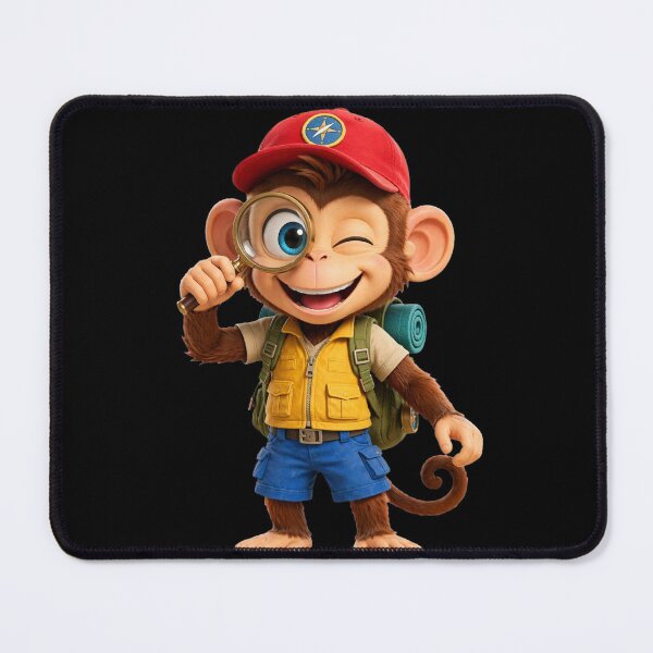 Item preview, Three Colors Monkey Explorer with Magnifying Glass designed and sold by Turki & Tres Colores.