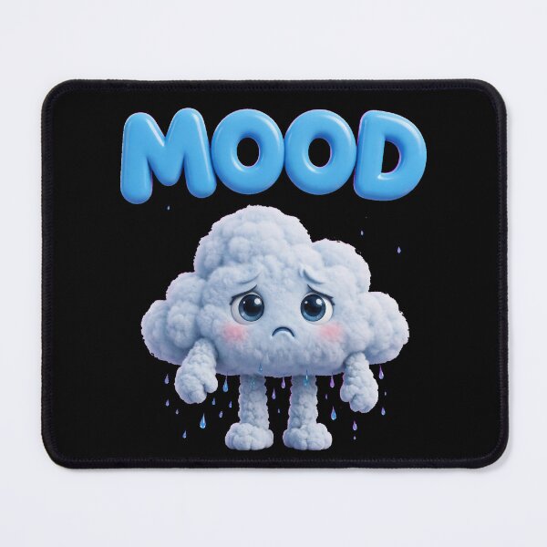 Item preview, Sad Cloud Mood Cute Illustration designed and sold by Turki & Tres Colores.