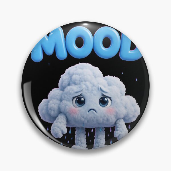 Item preview, Nube Triste Mood Ilustracion Tierna designed and sold by Turki & Tres Colores.