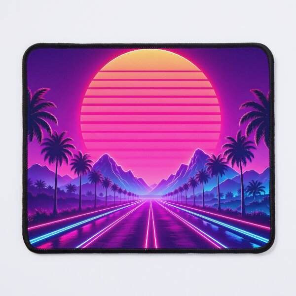 Item preview, Synthwave Neon Highway Retro Sunset Grid designed and sold by Herodestroyer.