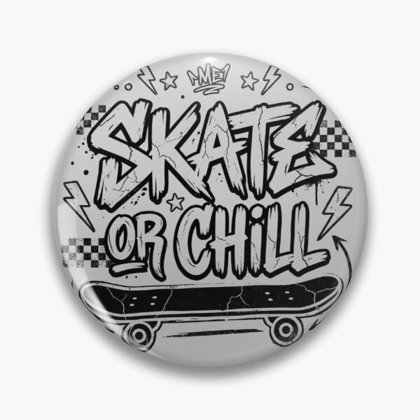 Item preview, Skate or Chill – Retro Graffiti Skateboard Streetwear Design designed and sold by RajDeals.