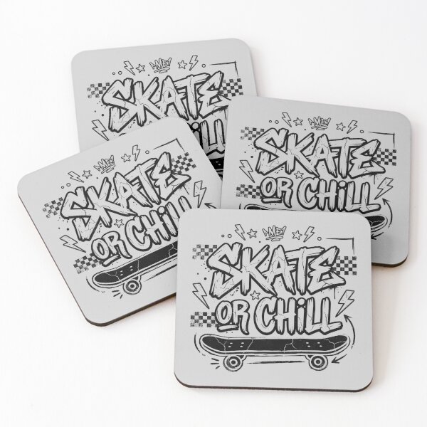 Item preview, Skate or Chill – Retro Graffiti Skateboard Streetwear Design designed and sold by RajDeals.