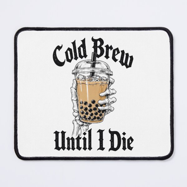 Item preview, Cold Brew Until I Die Funny Skeleton Hand Iced Coffee designed and sold by digital.stickerperso.com.