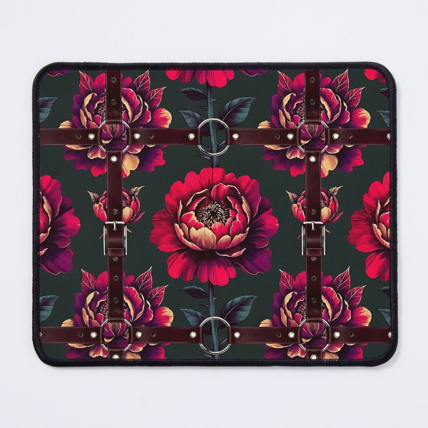 Item preview, Dark Floral Leather Harness Pattern designed and sold by ZhivanCrimson.